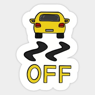 Yellow Car Sticker